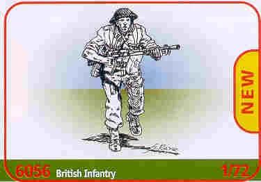 Italeri 1/72 WWII British Infantry Model Kit — box art
