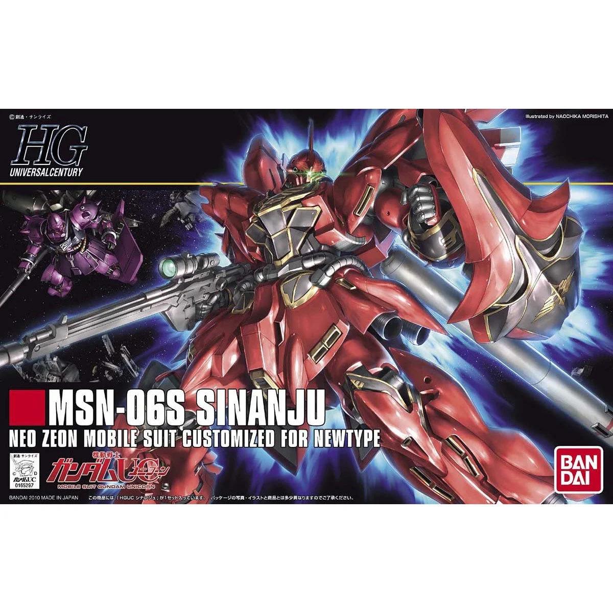 Bandai 1/144 HGUC MSN-06S Sinanju Model Kit — official product photo 1