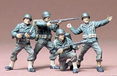 Tamiya 1/35 US Army Infantry WWII Model Kit — box art