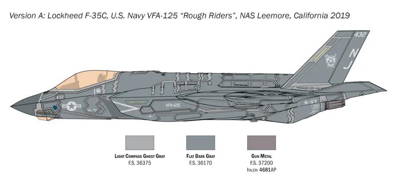 Italeri 1/72 F-35C Lightning II Model Kit — official product photo 4