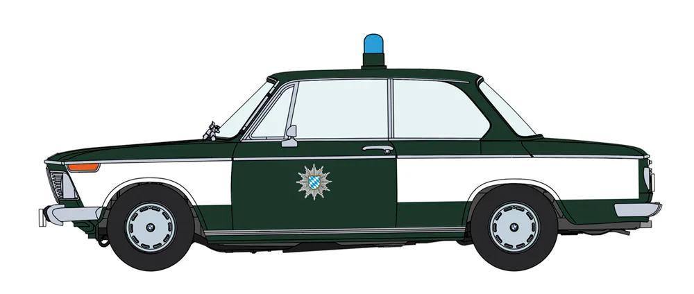 Hasegawa 1/24 Bmw 2002ti Police Car Model Kit — official product photo 4