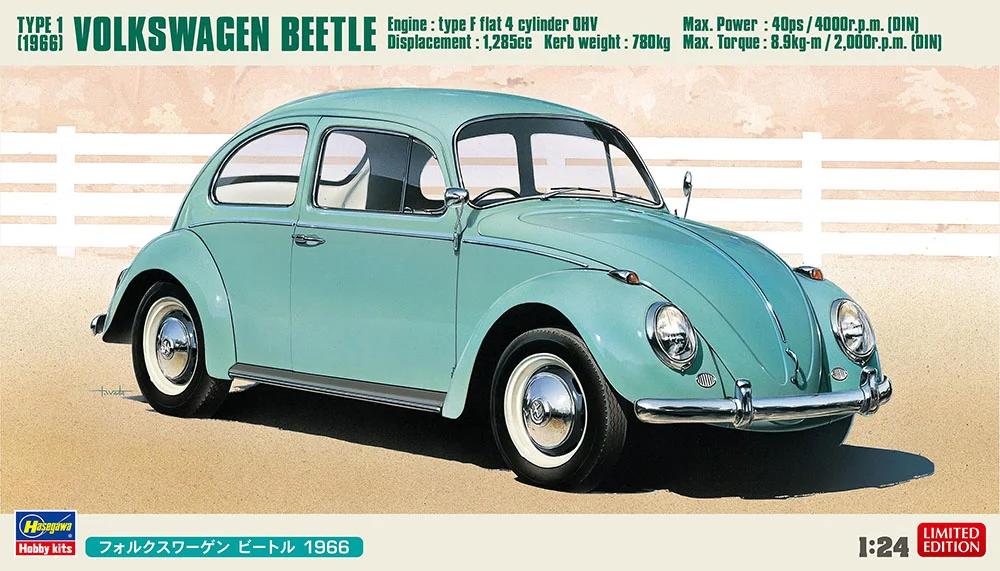 Hasegawa 1/24 1966 Vw Beetle 1 Model Kit — official product photo 1
