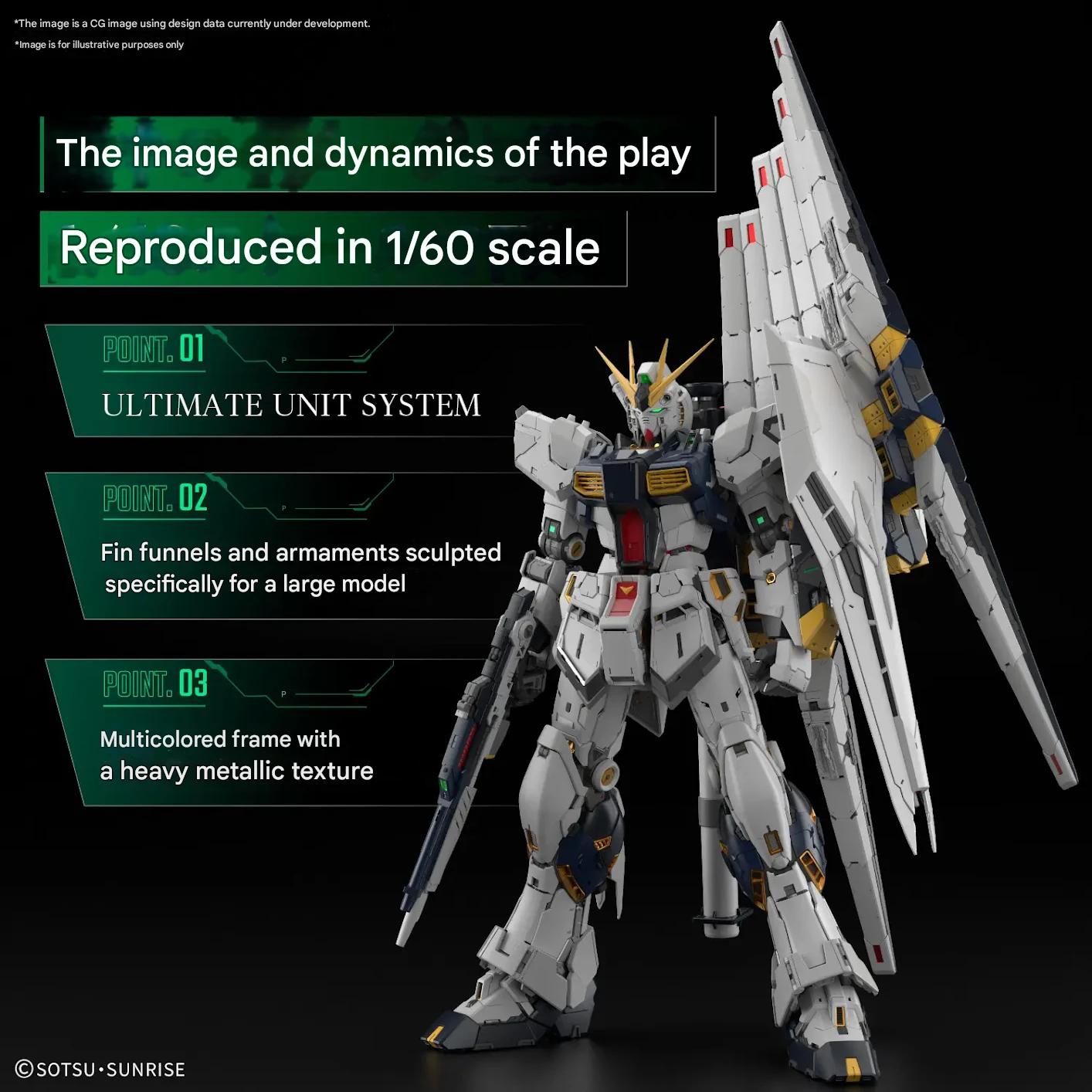 Bandai 1/60 PG RX-93 Vgundam Unleashed Model Kit — product photo 3