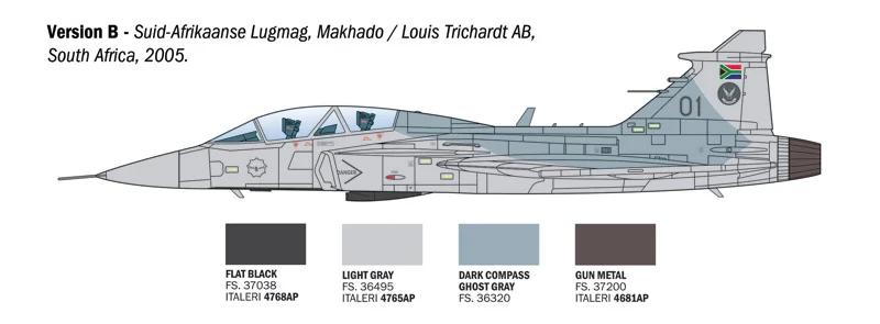 Italeri 1/72 JAS-39 Twin Seater Model Kit — official product photo 4