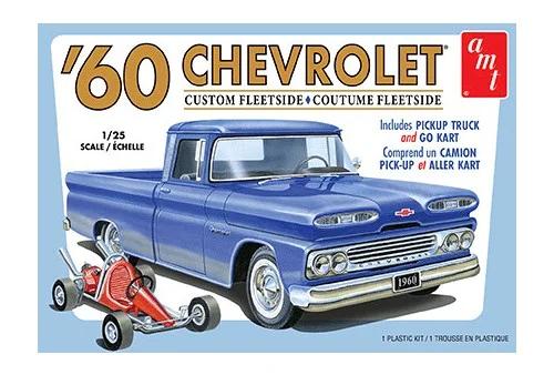 AMT 1/25 60 Chevy Custom Fleetside Pickup Model Kit — box art