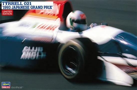 Hasegawa Tyrrell 021 1993 Japanese Grand Prix 24 Model Kit — box art
