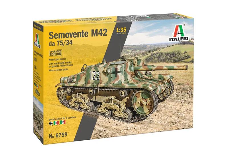 Italeri 1/35 Semovente M42 Da 75 34 Upgraded Model Kit — box art