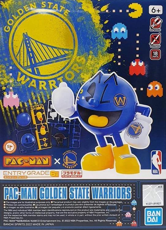 Bandai Golden State Warriors Pac-man Entry Grad Model Kit — box art