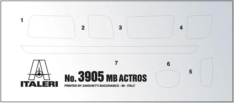 Italeri 1/24 Mercedes Benz Actros Mp4 Model Kit — official product photo 5