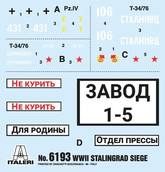 Italeri WWII Stalingrad Siege Operation Uranus Model Kit — official product photo 2