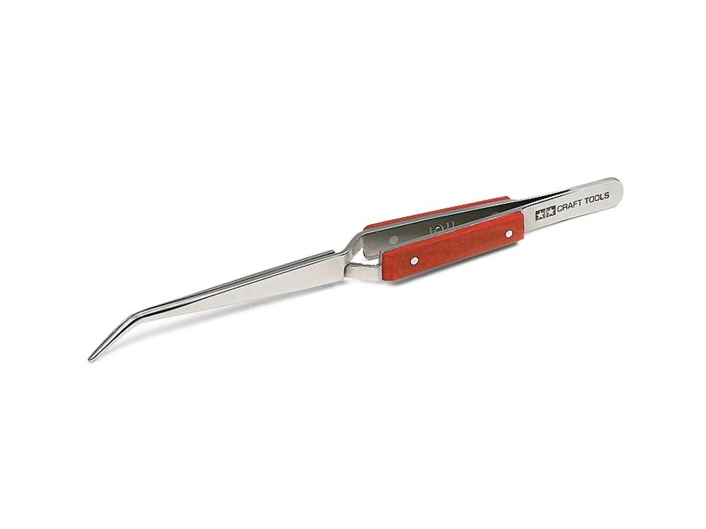 Tamiya Hg Angled Tweezers Reverse Act — official product photo 1