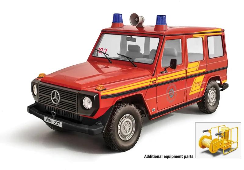 Italeri 1/24 Mercedes G230 Feuerwehr Model Kit — official product photo 1