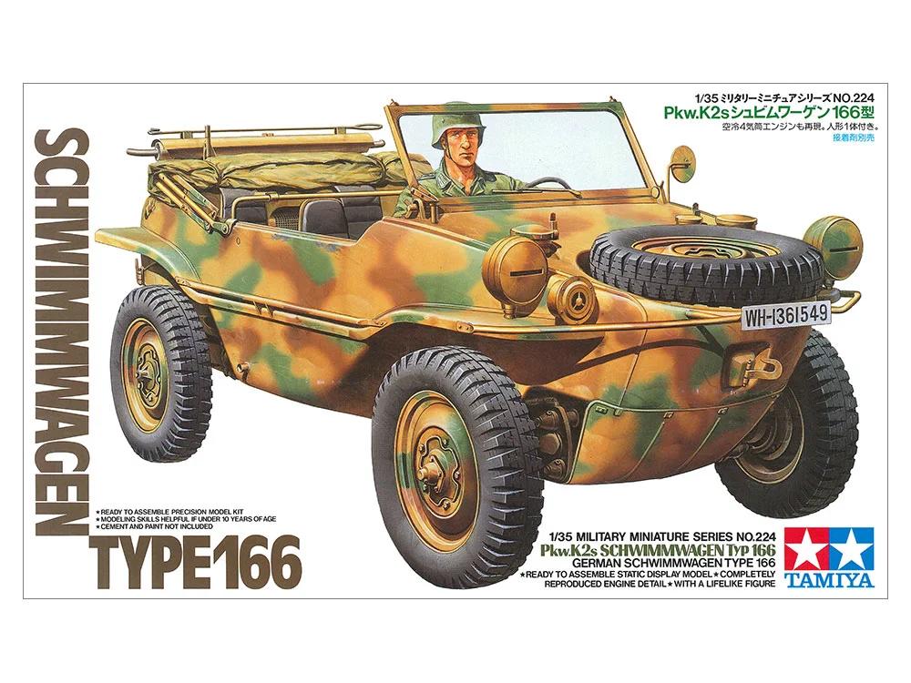 Tamiya 1/35 Schwimmwagen 166 Model Kit — official product photo 1