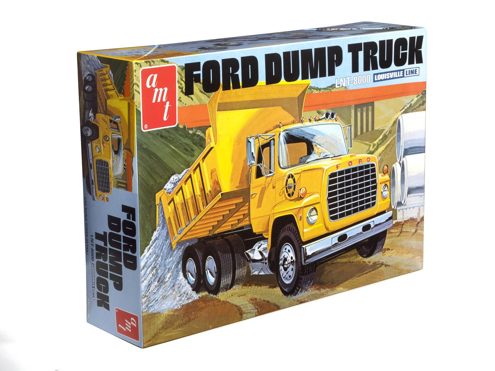 AMT 1/25 LNT-8000 Ford Louisville Dump Truck Model Kit — official product photo 1