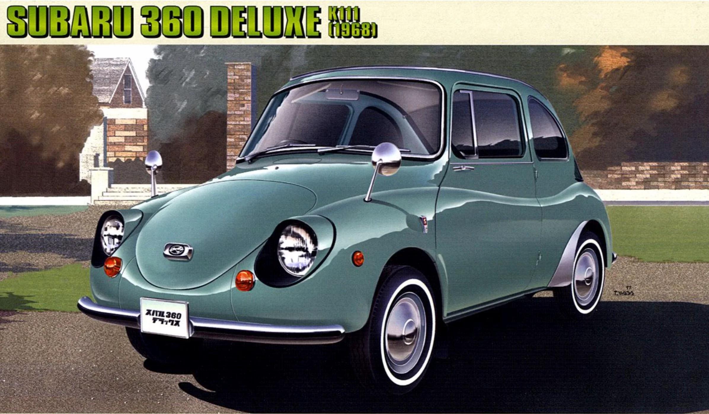 Hasegawa 1/24 1968 Subaru 360 Deluxe Model Kit — official product photo 1