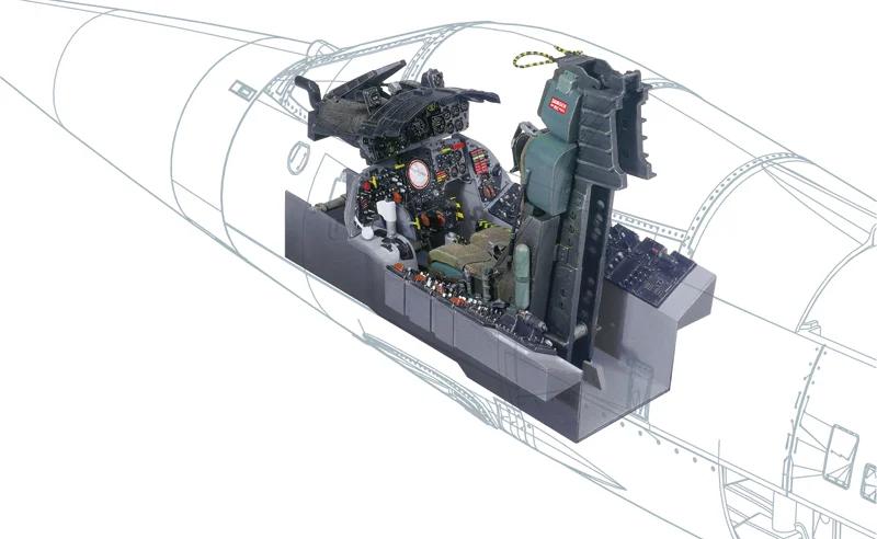 Italeri 1/12 F-104G Cockpit Model Kit — official product photo 1