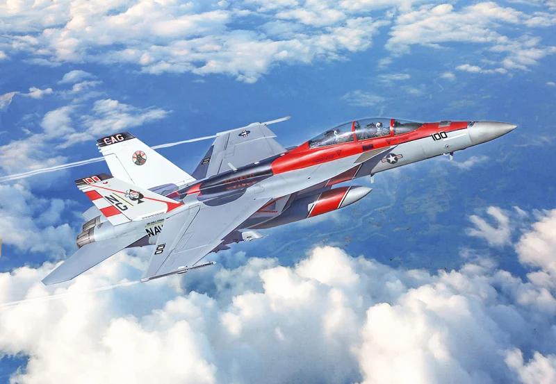 Italeri 1/48 A-18F F Super Hornet Usn Spec Color Model Kit — official product photo 1