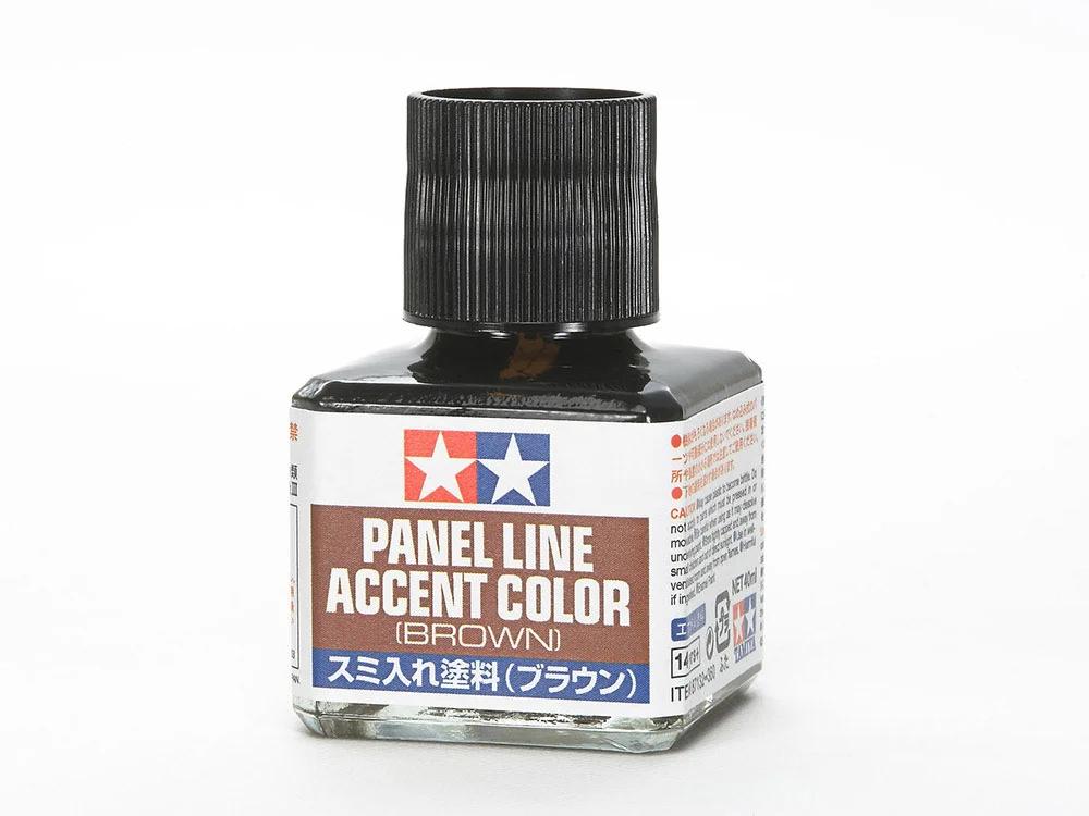 Tamiya Brown Panel Line Accent Model Kit — official product photo 1