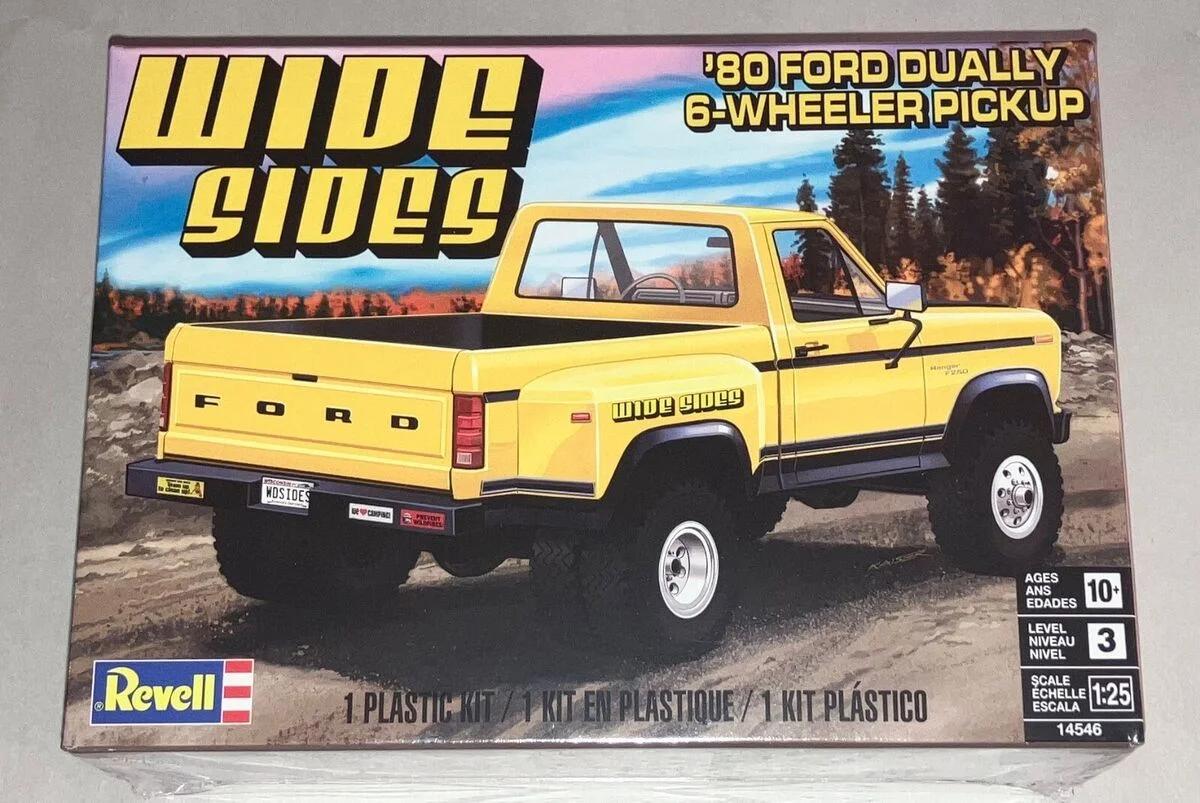 Revell 1/24 80 Ford Dually Wide Side Pickup Model Kit — box art