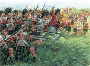 Italeri 1/72 Scots Infantry Napol Wars Model Kit — box art