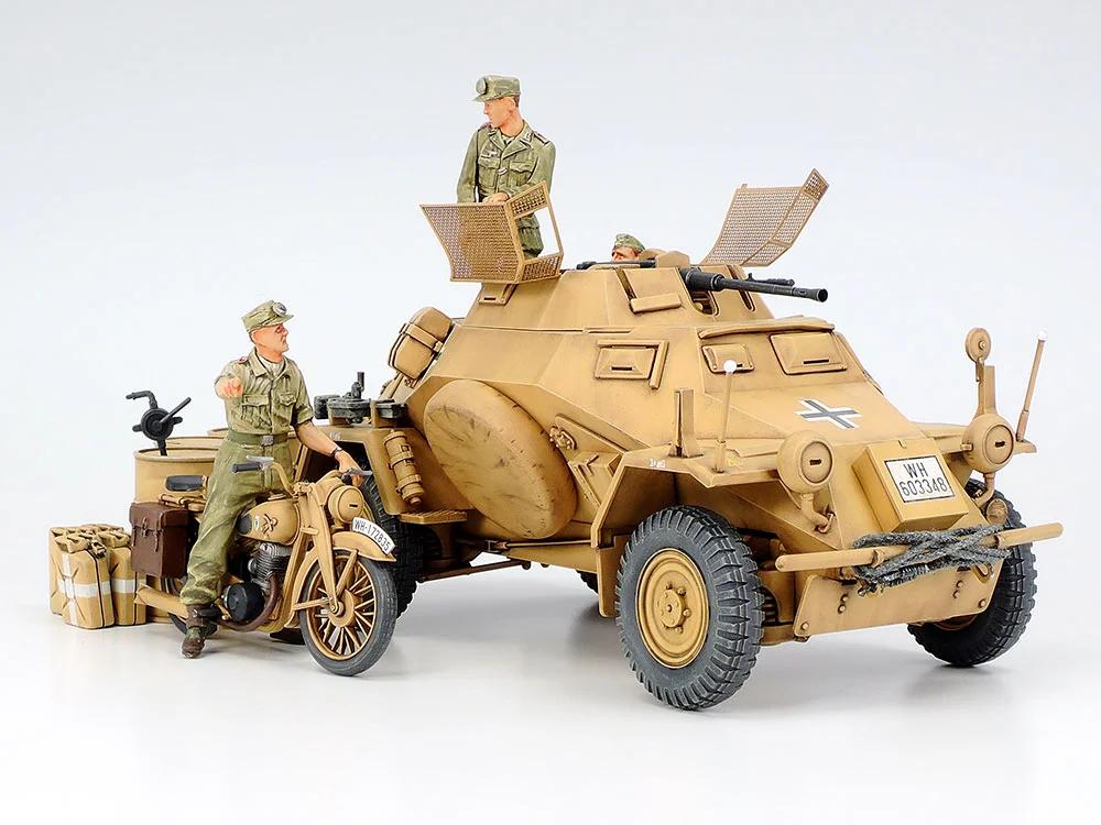 Tamiya 1/35 SD Kfz 222 Armored Car Model Kit — official product photo 1