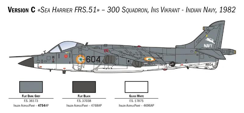 Italeri 1/72 Harrier Frs 1 Model Kit — official product photo 5