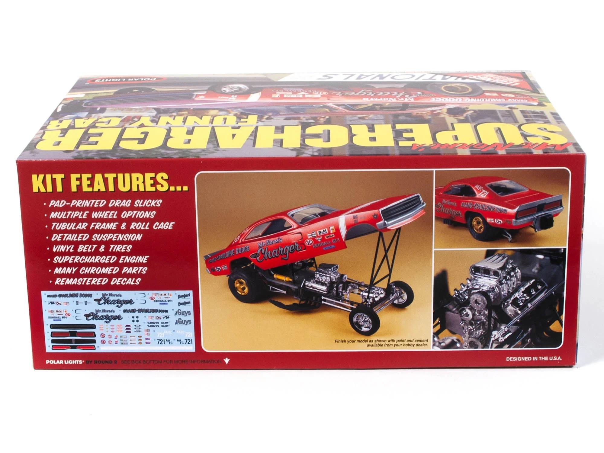 Polar Lights 1/25 69 Dodge Charger Funny Car Mr Norm Model Kit — official product photo 2