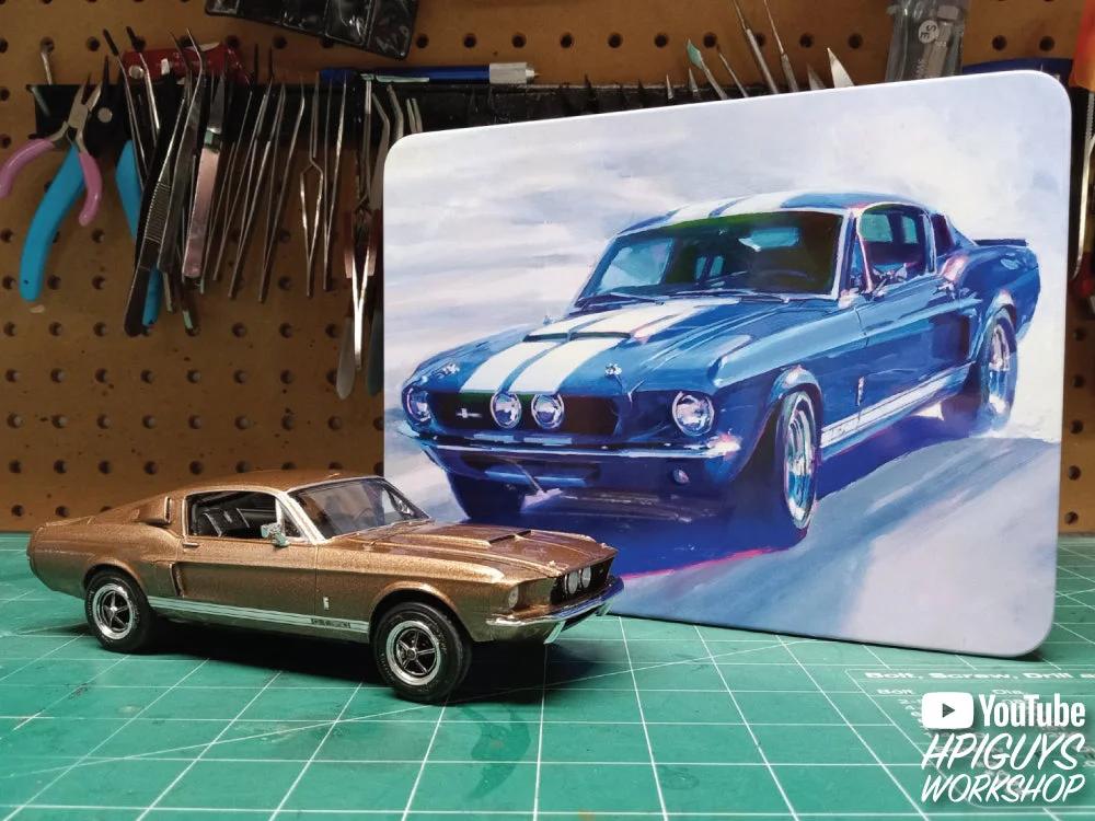 AMT 1/25 67 Shelby Gt350 Usps Stamp Series Model Kit — official product photo 5