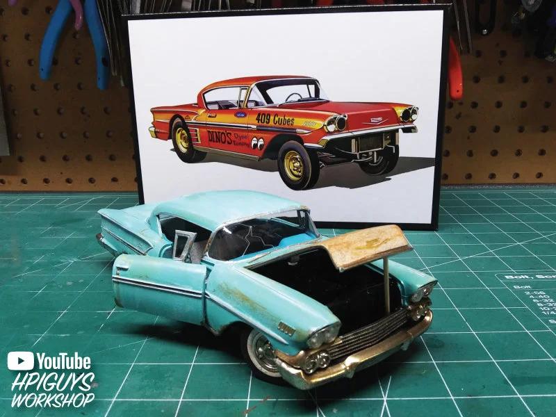 AMT 1/25 58 Chevy Impala Hardtop Ala Impala Model Kit — official product photo 5