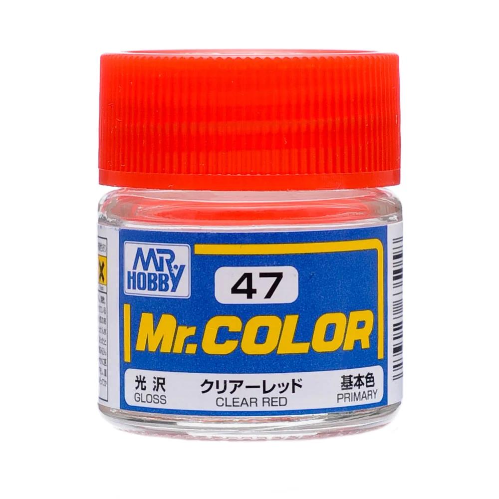 Mr. Hobby Mr. Color Clear Red (C47) 10 ml — official product photo 1