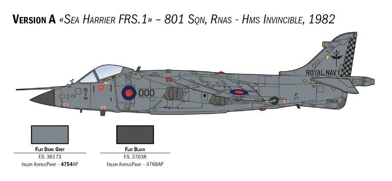 Italeri 1/72 Harrier Frs 1 Model Kit — official product photo 3