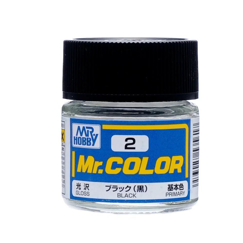 Mr. Hobby Mr. Color Black (C2) 10 ml — official product photo 1