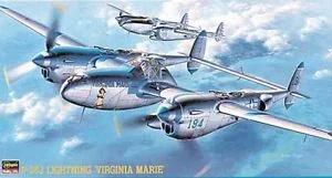 Hasegawa 1/48 P-38J Lightning Model Kit — box art