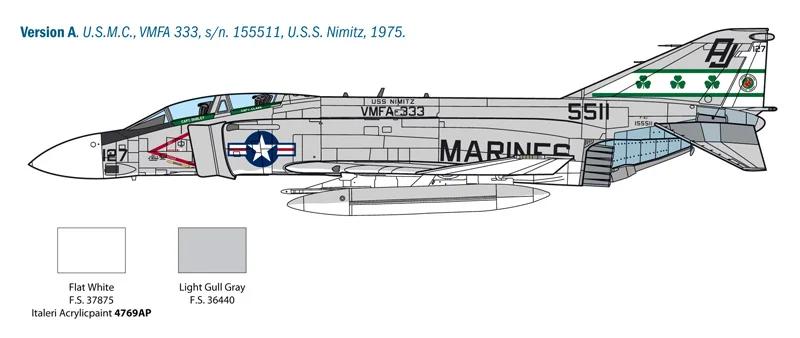 Italeri 1/48 F4j Phantom II Fighter Model Kit — official product photo 5