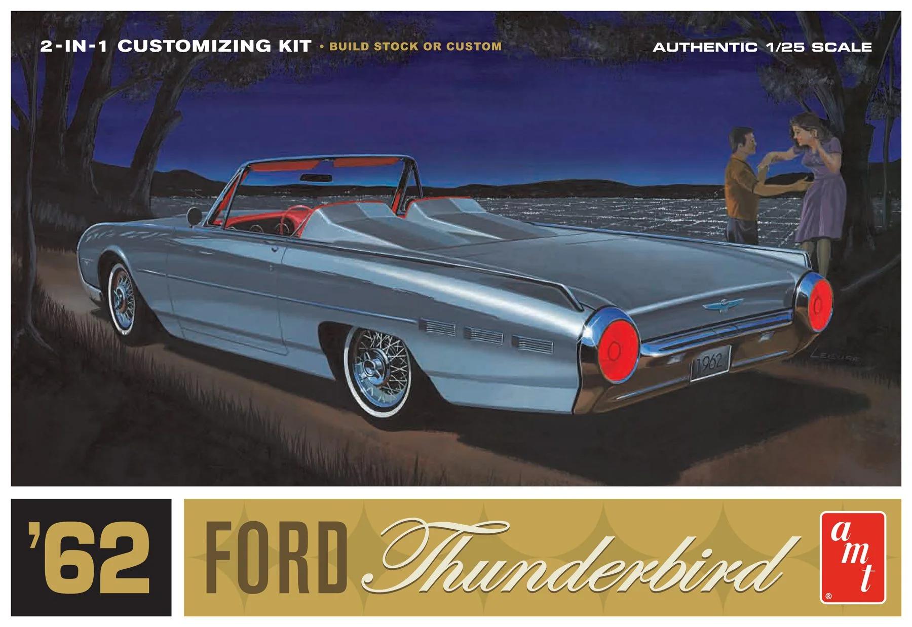 AMT 1/25 T-BIRD 62 Ford Model Kit — official product photo 1