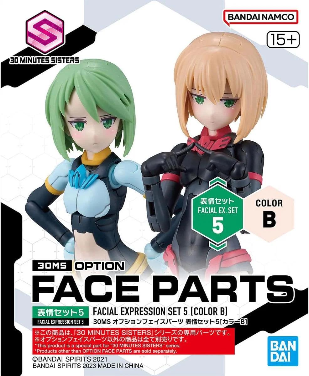 Bandai 1/144 30MS Option Face Parts Facial Expres 5 Model Kit — product photo