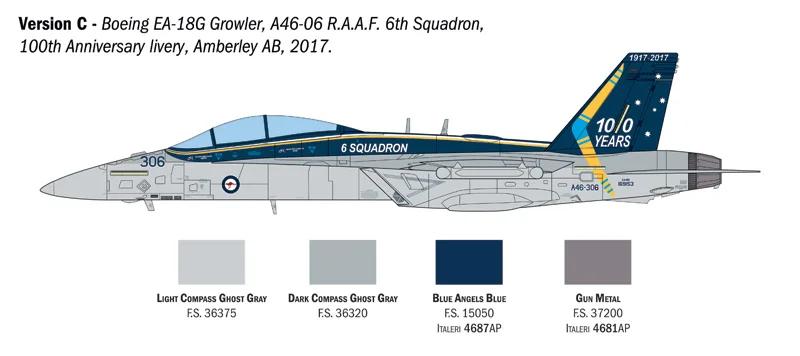 Italeri 1/48 A-18G E Growler Model Kit — official product photo 6