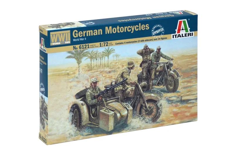Italeri 1/72 WW-II German Motorcycle Model Kit — official product photo 2