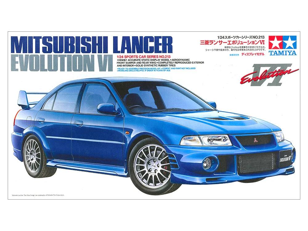 Tamiya 1/24 Mitsubishi Lancer Evo Vi Model Kit — official product photo 1