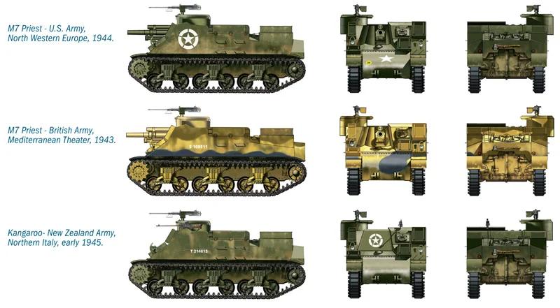Italeri 1/72 M7 Priest 105mm Kangaroo Model Kit — official product photo 3