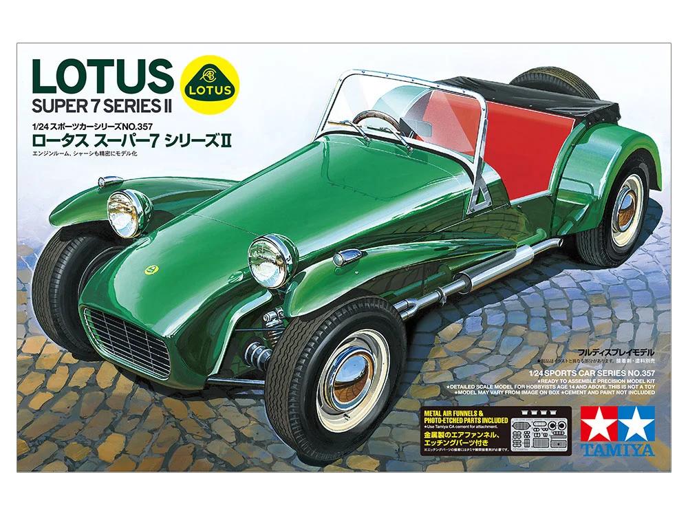 Tamiya 1/24 Lotus Super 7 Series II Model Kit — official product photo 1