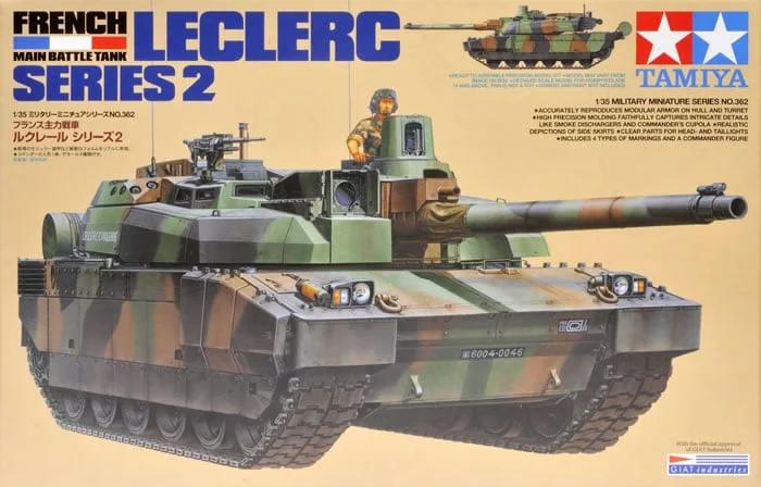 Tamiya 1/35 French Mbt Leclerc Model Kit — box art