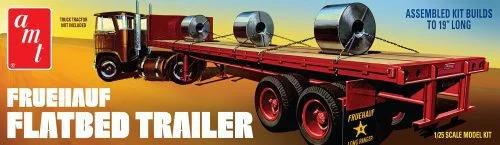 AMT 1/25 Fruehauf Flatbed Trailer Model Kit — box art