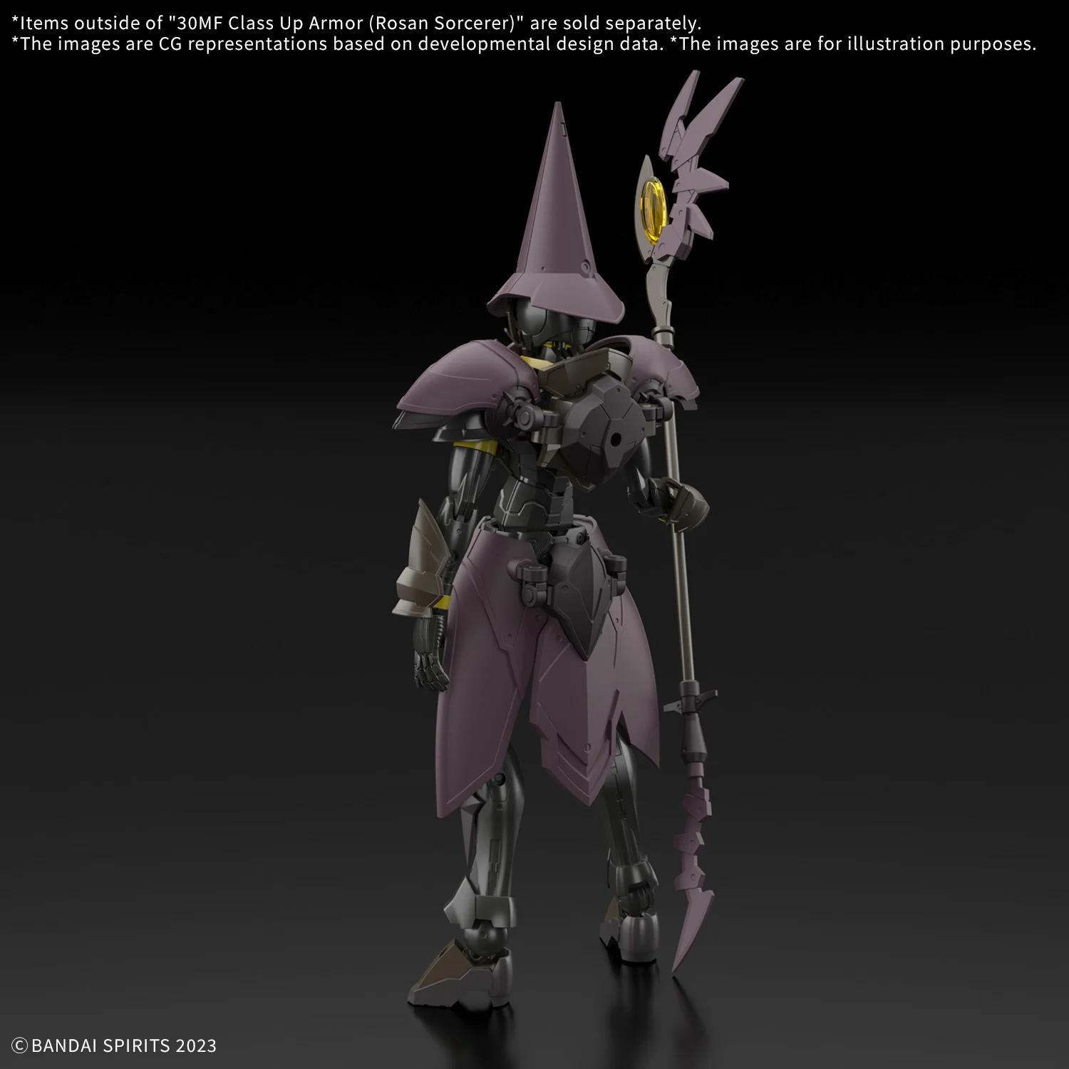 Bandai 1/144 30MF Rosan Sorcerer Class Up Armor Model Kit — official product photo 3