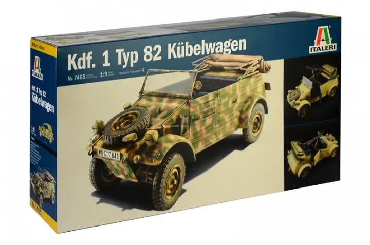 Italeri Kdf 1 Typ 82 Kubelwagen 1 9 Model Kit — box art