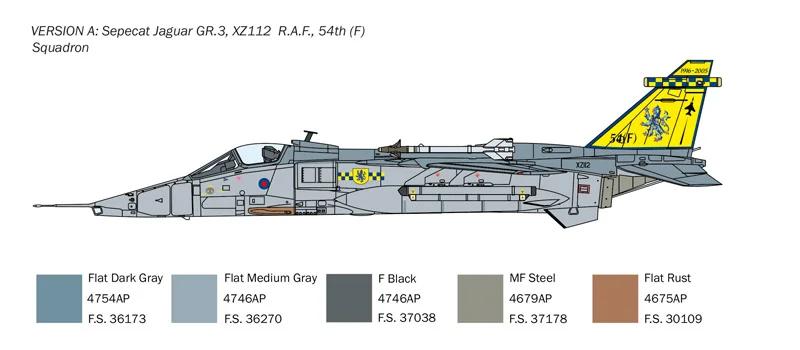 Italeri 1/72 Sepecat Jaguar Gr 1-3 RAF Model Kit — official product photo 3