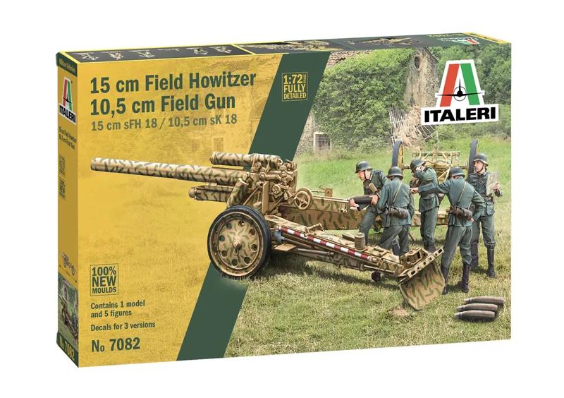 Italeri 15cm Field Howitzer 10 5cm Field Gun72 Model Kit — official product photo 2