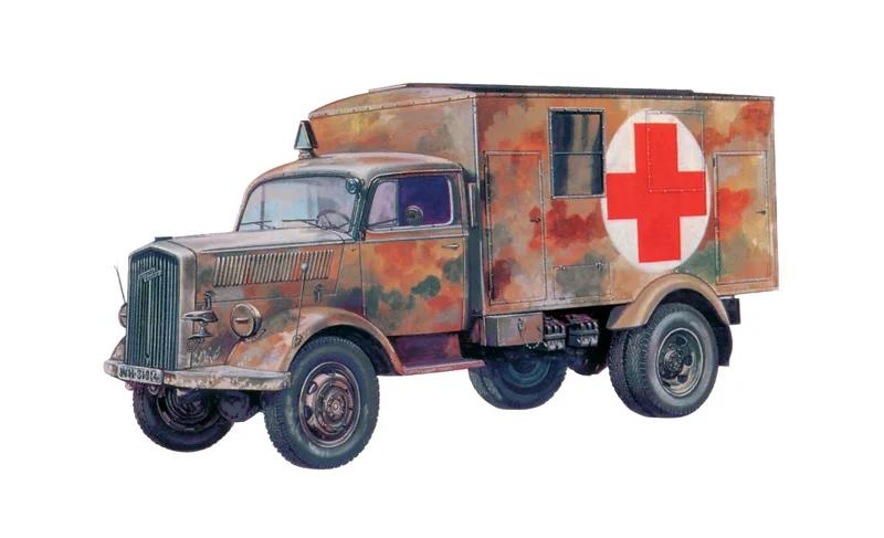 Italeri 1/72 Kfz 305 Ambulance Model Kit — official product photo 1