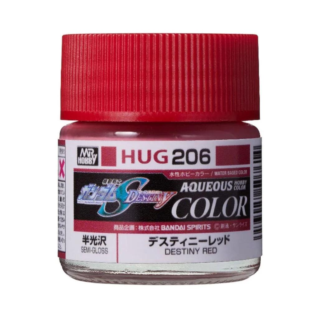 Mr. Hobby Aqueous Gundam Color HUG206 Destiny Red (SEED DESTINY) 10ml — product photo