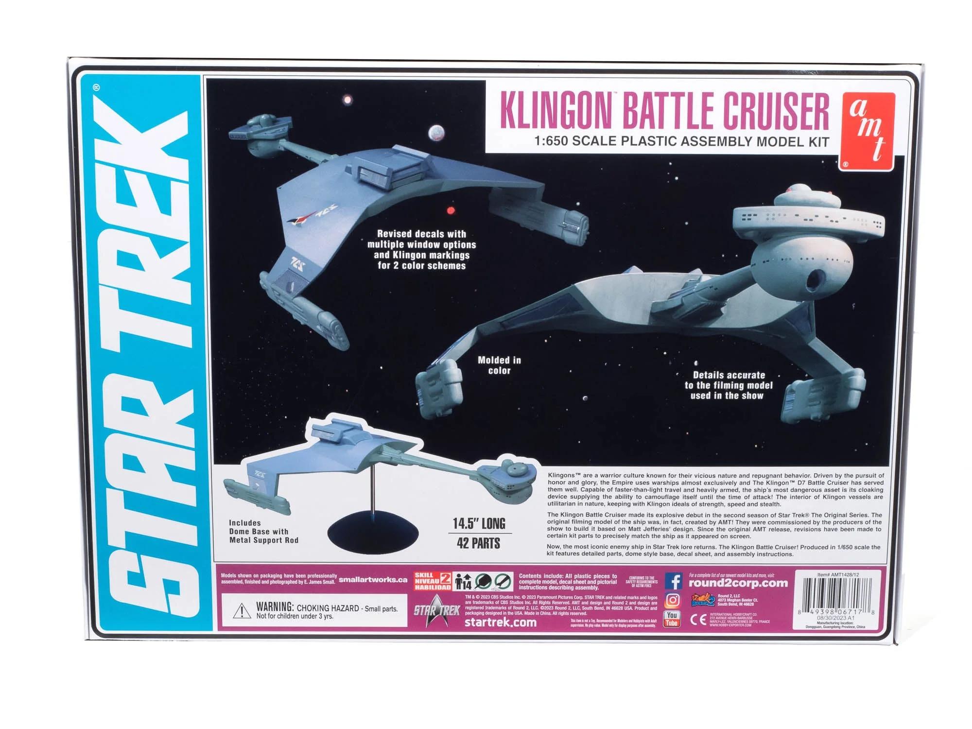AMT Star Trek Original Klingon Battle Cruisr Model Kit — official product photo 3